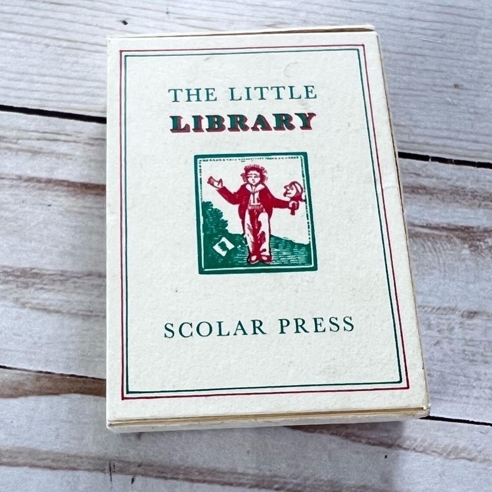Vintage The Little Library by Scholar Press Set of Five Mini Books with Case